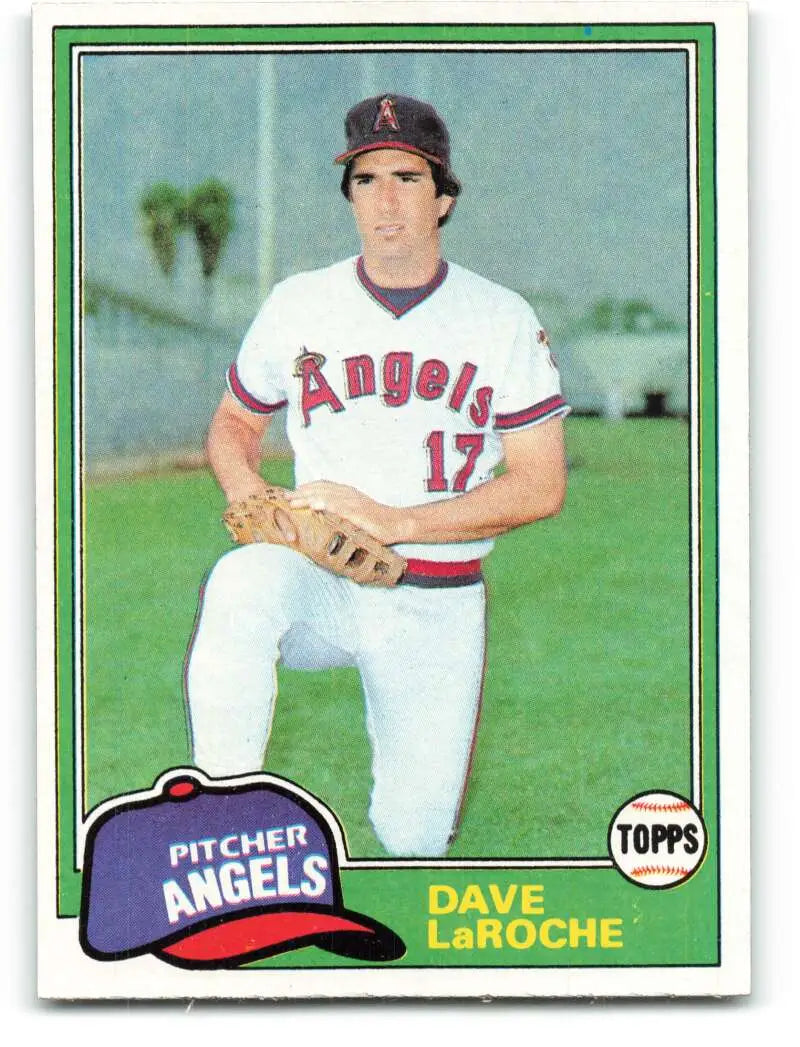 1981 Topps #529 Dave LaRoche EX Excellent California Angels Baseball Card - Baseball Card Single