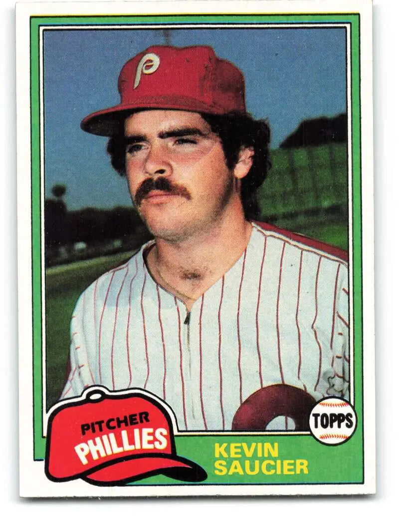 1981 Topps #53 Kevin Saucier EX Excellent Philadelphia Phillies Baseball Card - Baseball Card Single