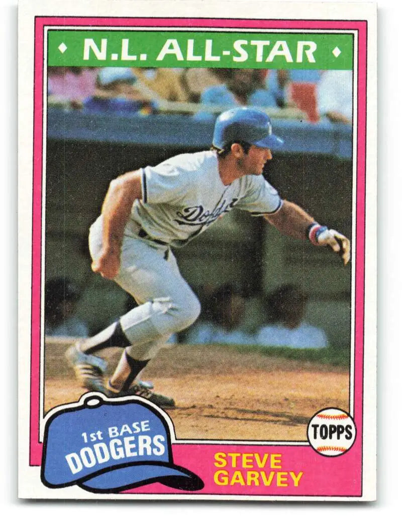 1981 Topps #530 Steve Garvey EX Excellent Los Angeles Dodgers Baseball Card - Baseball Card Single