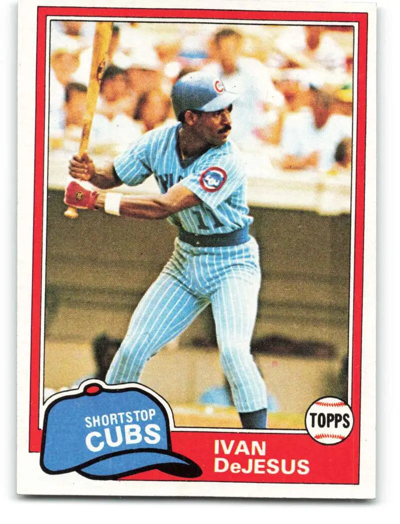 1981 Topps #54 Ivan DeJesus EX Excellent Chicago Cubs Baseball Card - Baseball Card Single