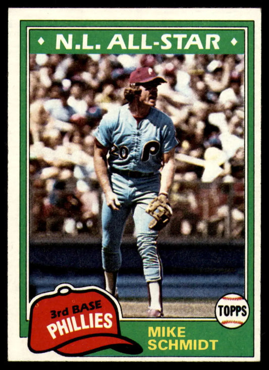 1981 Topps #540 Mike Schmidt EX Excellent Philadelphia Phillies Baseball Card - Baseball Card Single
