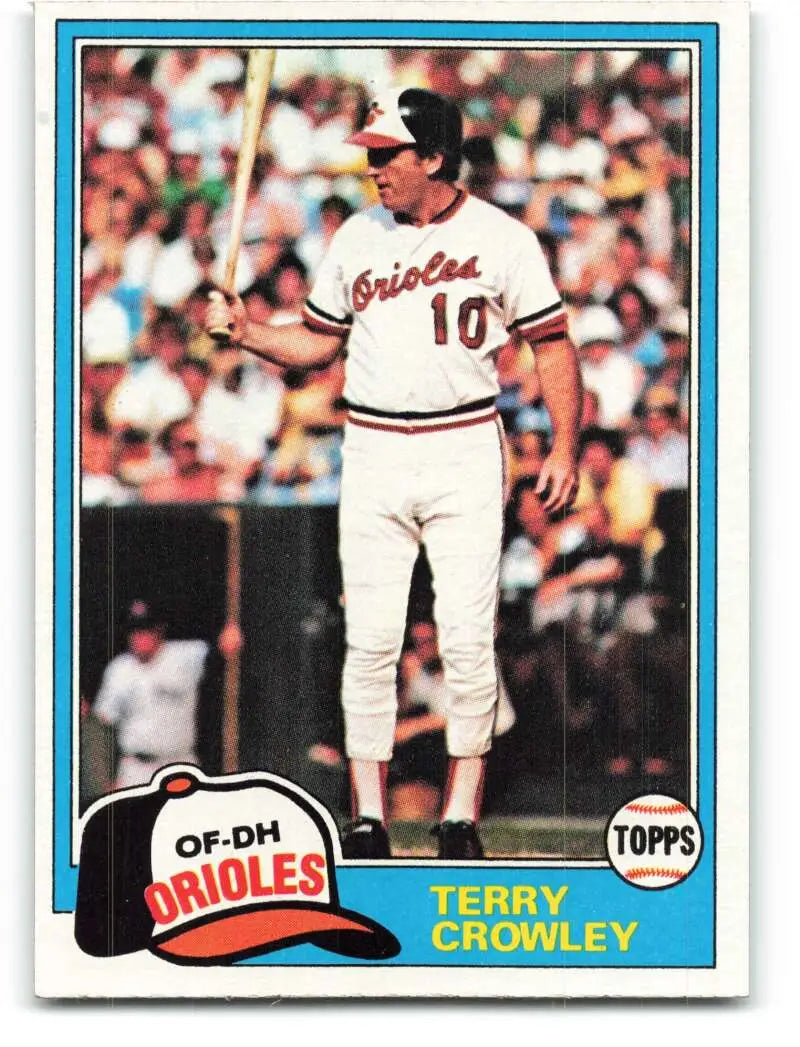 1981 Topps #543 Terry Crowley EX Excellent Baltimore Orioles Baseball Card - Baseball Card Single