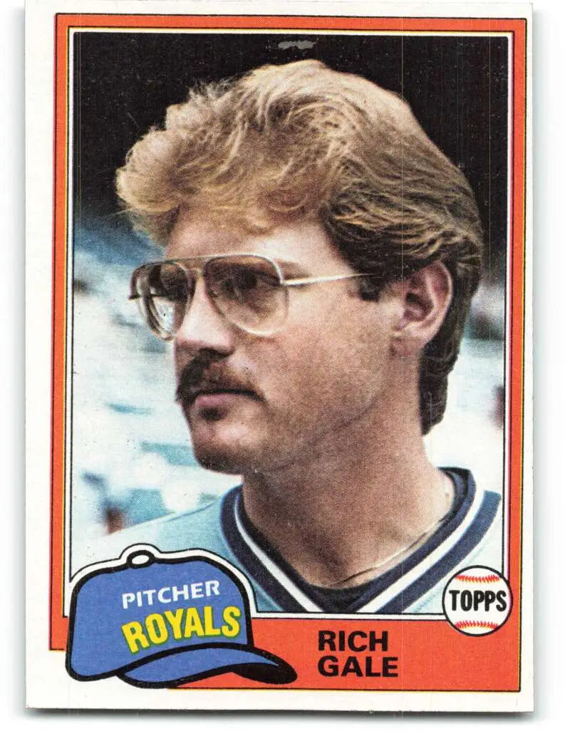 1981 Topps #544 Rich Gale EX Excellent Kansas City Royals Baseball Card - Baseball Card Single