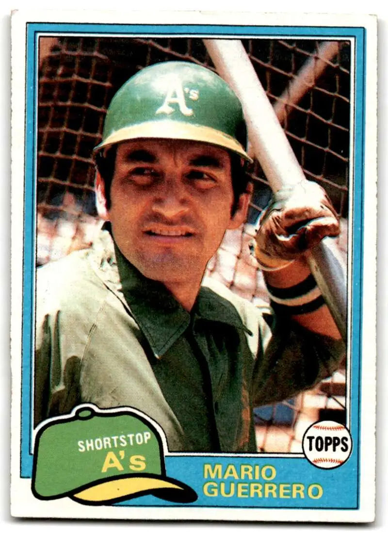 1981 Topps #547 Mario Guerrero EX Excellent Oakland Athletics Baseball Card - Baseball Card Single