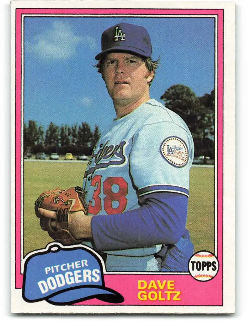 1981 Topps #548 Dave Goltz EX Excellent Los Angeles Dodgers Baseball Card - Baseball Card Single
