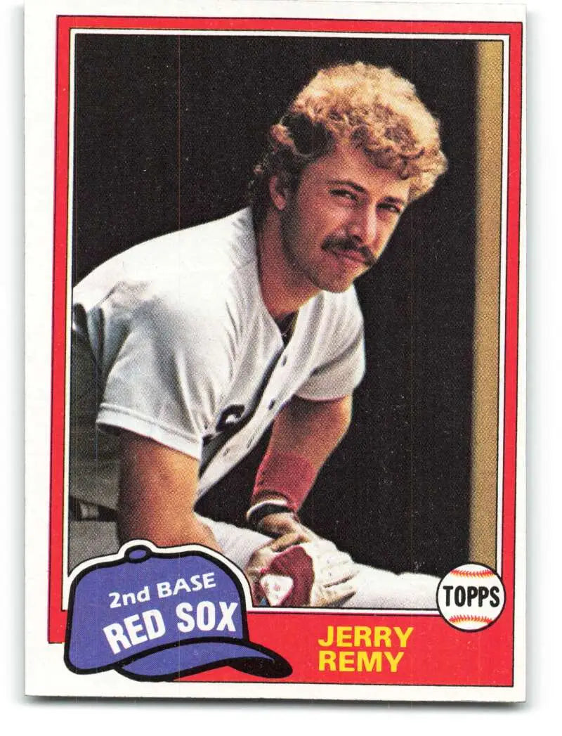 1981 Topps #549 Jerry Remy EX Excellent Boston Red Sox Baseball Card - Baseball Card Single