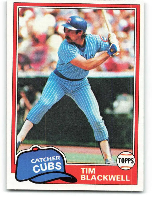 1981 Topps #553 Tim Blackwell EX Excellent Chicago Cubs Baseball Card - Baseball Card Single