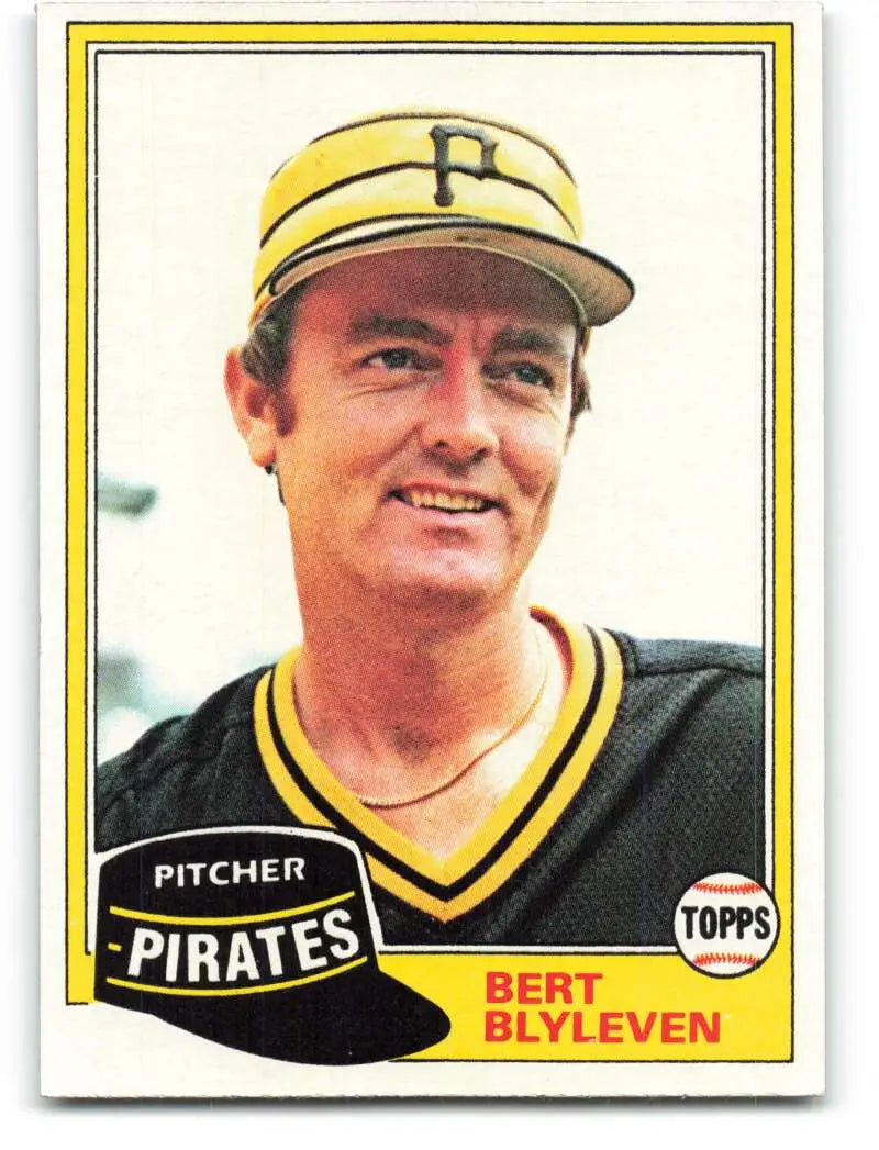 1981 Topps #554 Bert Blyleven EX Excellent Pittsburgh Pirates Baseball Card - Baseball Card Single