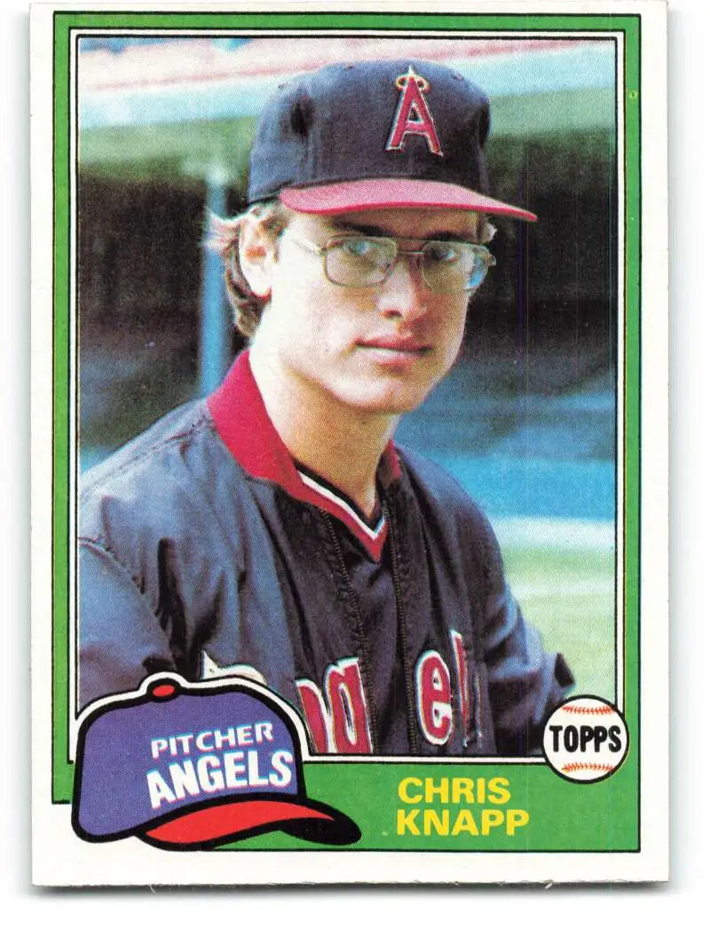 1981 Topps #557 Chris Knapp EX Excellent California Angels Baseball Card - Baseball Card Single