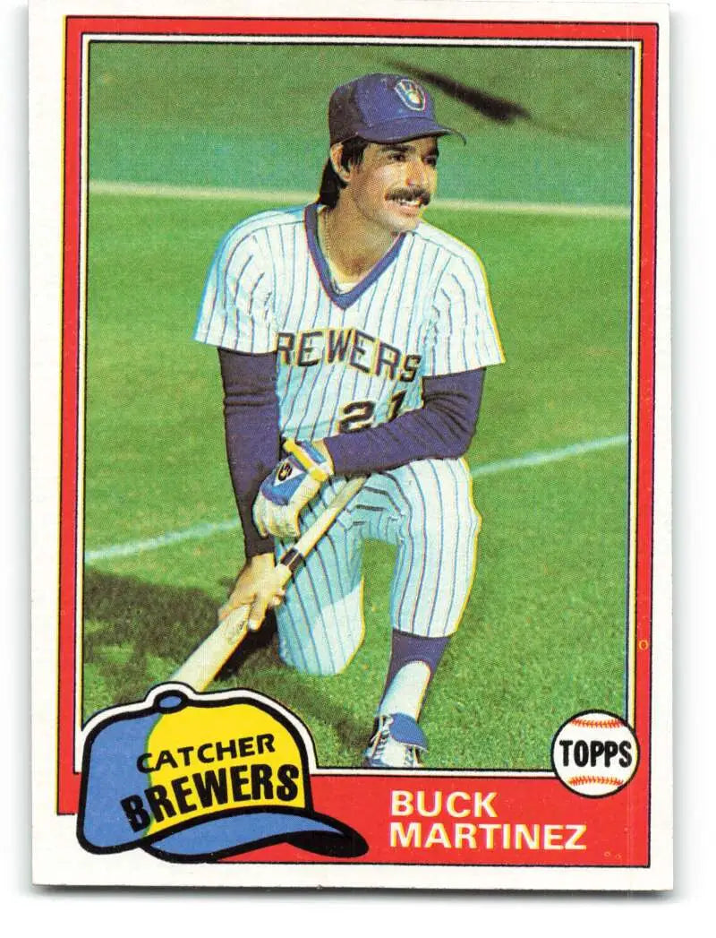 1981 Topps #56 Buck Martinez EX Excellent Milwaukee Brewers Baseball Card - Baseball Card Single