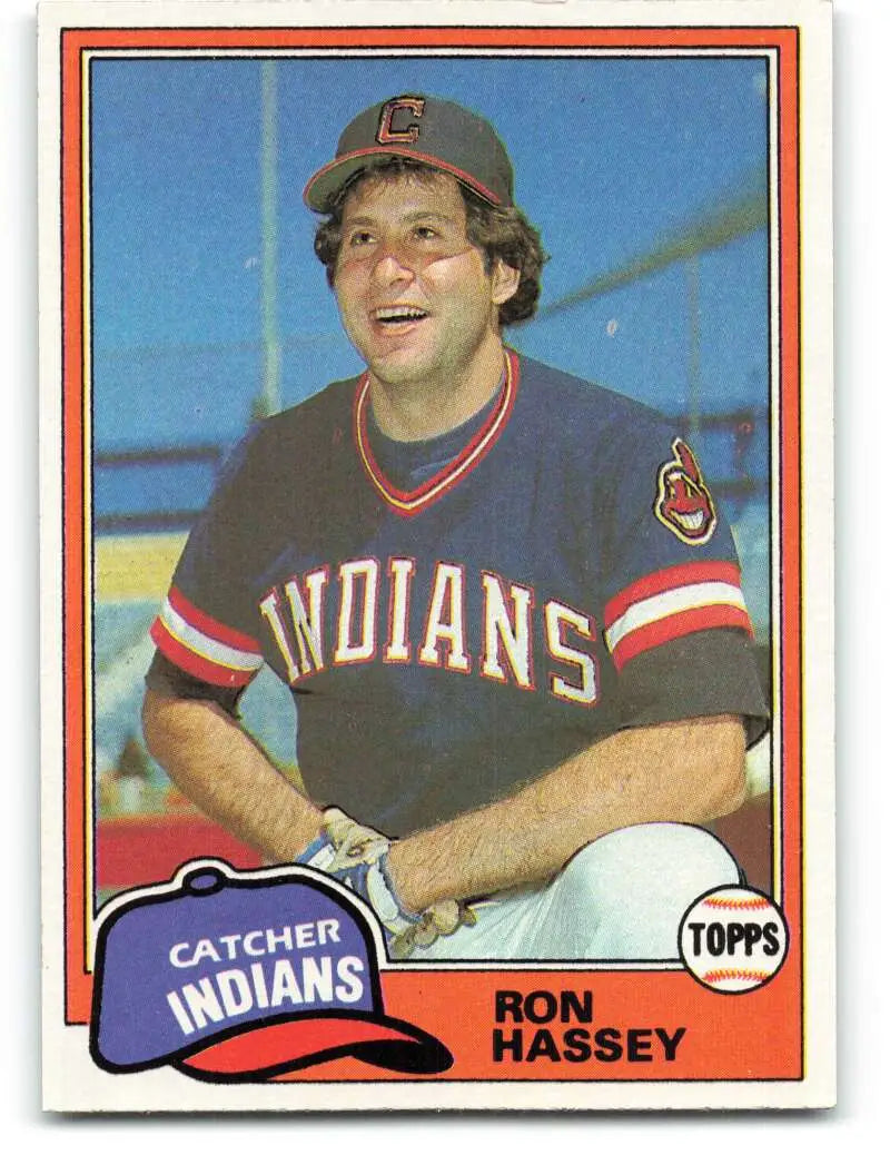 1981 Topps #564 Ron Hassey EX Excellent Cleveland Indians Baseball Card - Baseball Card Single