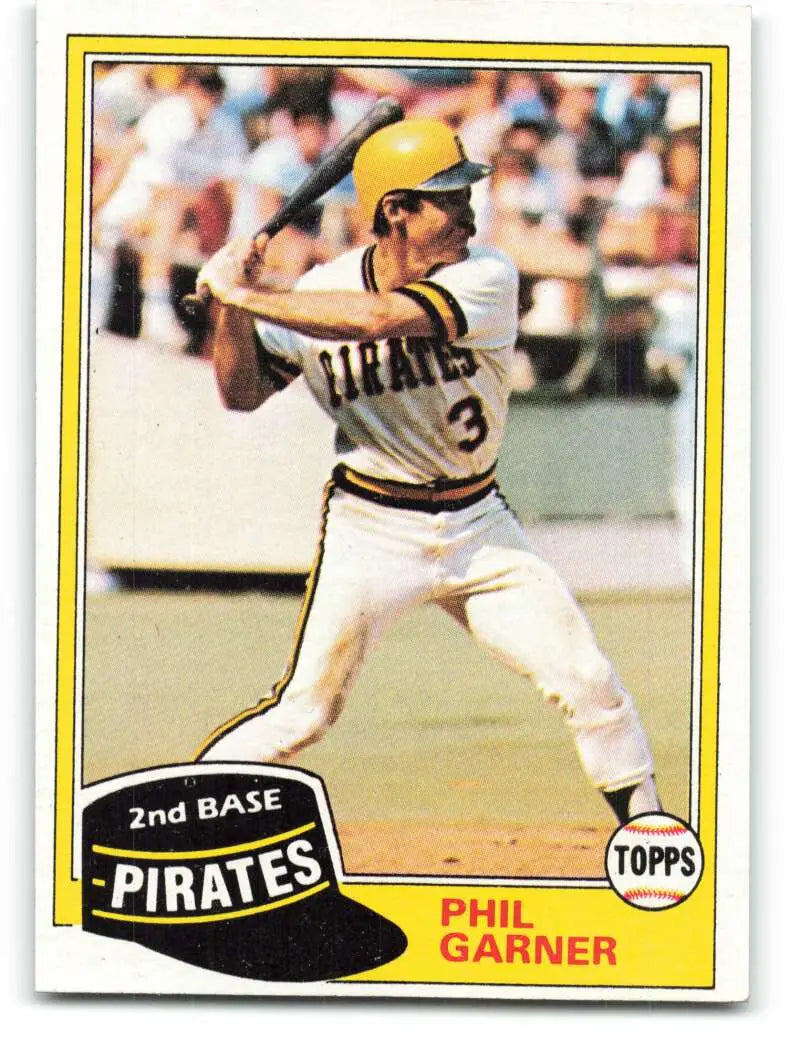 1981 Topps #573 Phil Garner EX Excellent Pittsburgh Pirates Baseball Card - Baseball Card Single