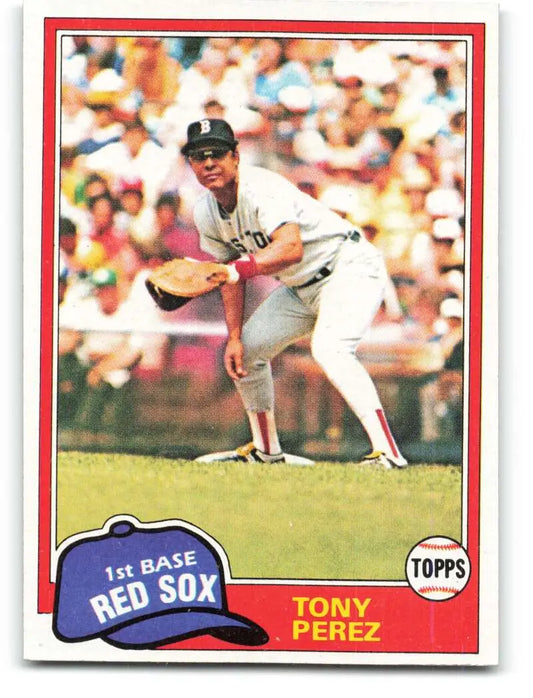 1981 Topps #575 Tony Perez EX Excellent Boston Red Sox Baseball Card - Baseball Card Single