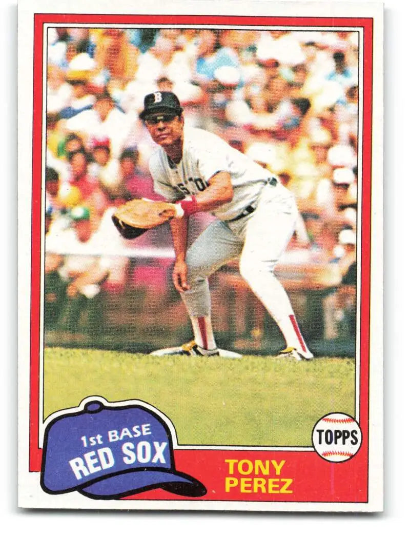 1981 Topps #575 Tony Perez EX Excellent Boston Red Sox Baseball Card - Baseball Card Single