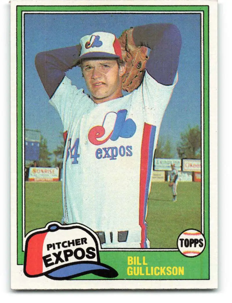1981 Topps #578 Bill Gullickson EX Excellent RC Rookie Montreal Expos Baseball Card - Baseball Card Single