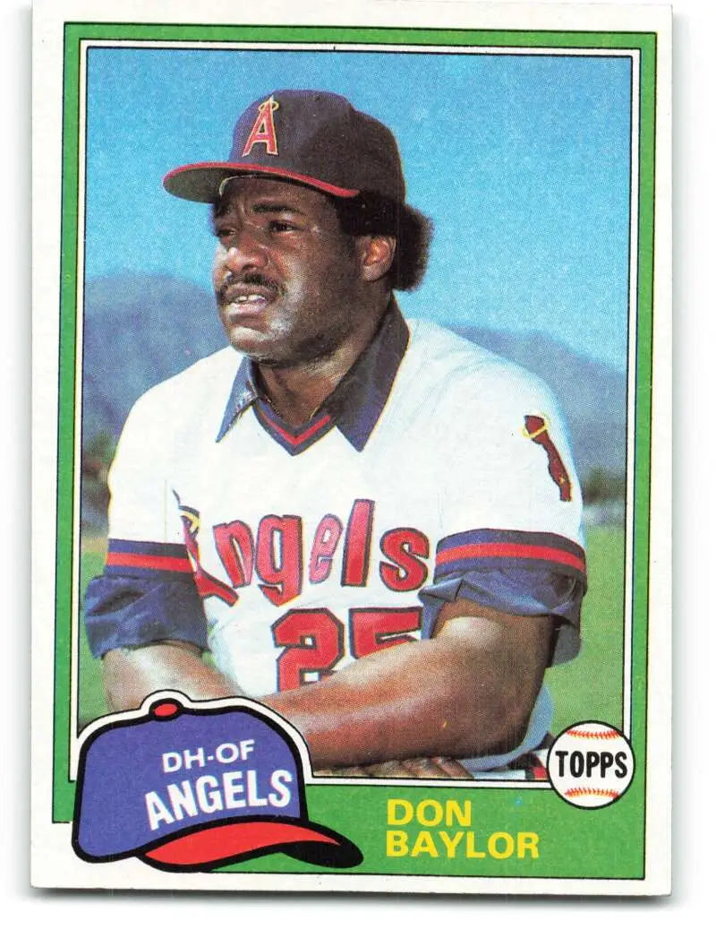 1981 Topps #580 Don Baylor EX Excellent California Angels Baseball Card - Baseball Card Single