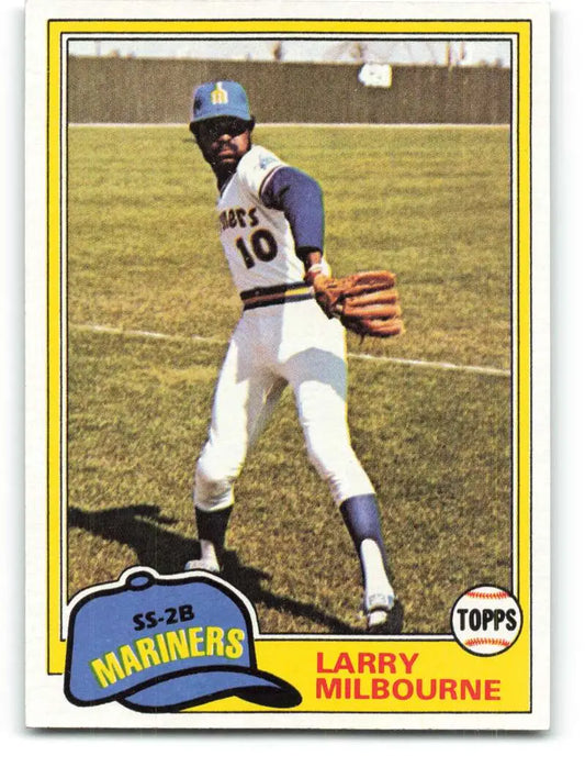 1981 Topps #583 Larry Milbourne EX Excellent Seattle Mariners Baseball Card - Baseball Card Single