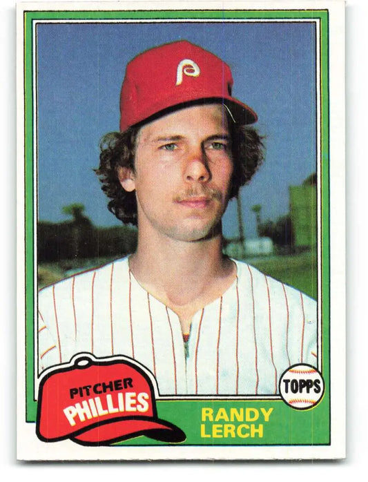 1981 Topps #584 Randy Lerch EX Excellent Philadelphia Phillies Baseball Card - Baseball Card Single