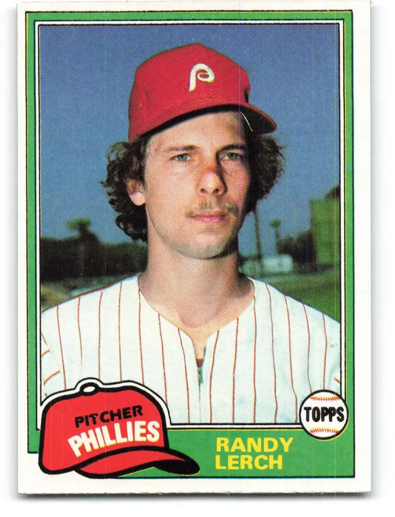 1981 Topps #584 Randy Lerch EX Excellent Philadelphia Phillies Baseball Card - Baseball Card Single