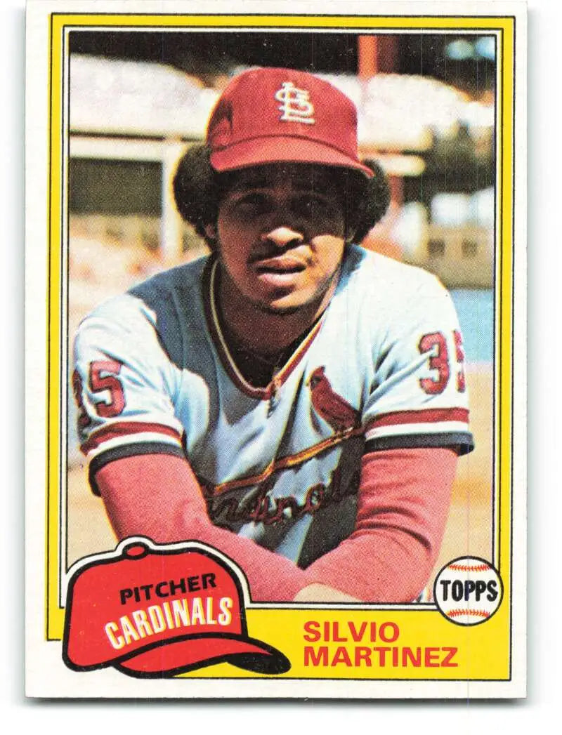 1981 Topps #586 Silvio Martinez EX Excellent St. Louis Cardinals Baseball Card - Baseball Card Single