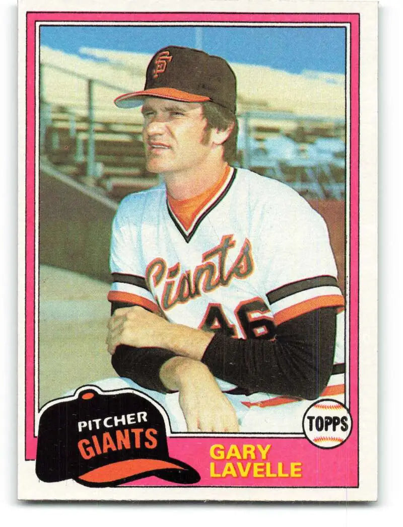 1981 Topps #588 Gary Lavelle EX Excellent San Francisco Giants Baseball Card - Baseball Card Single