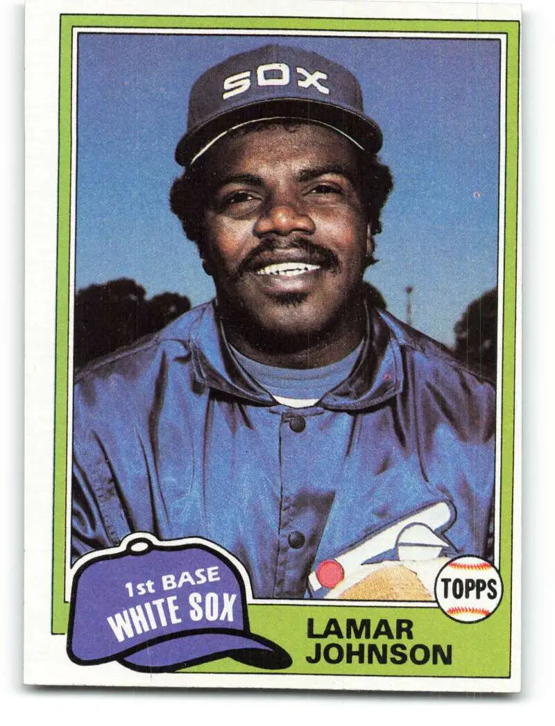 1981 Topps #589 Lamar Johnson EX Excellent Chicago White Sox Baseball Card - Baseball Card Single