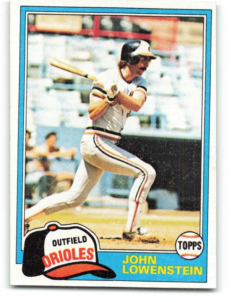 1981 Topps #591 John Lowenstein EX Excellent Baltimore Orioles Baseball Card - Baseball Card Single