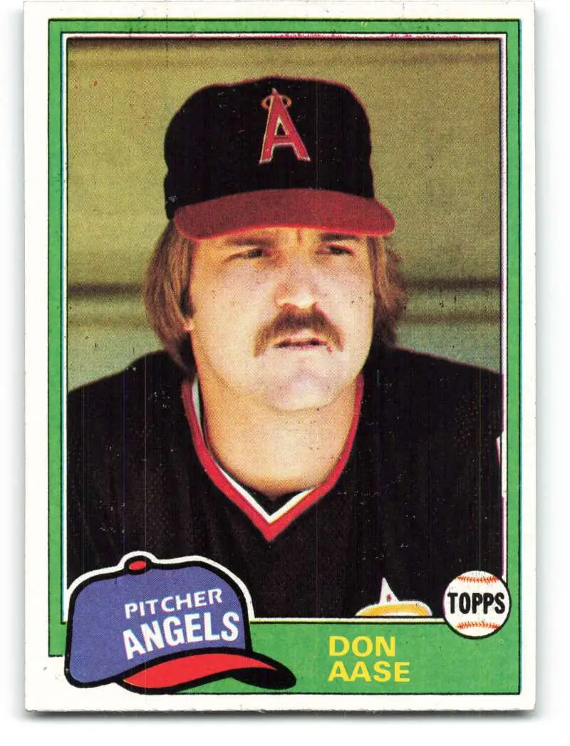 1981 Topps #601 Don Aase EX Excellent California Angels Baseball Card - Baseball Card Single
