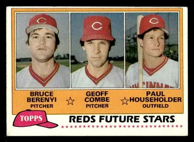 1981 Topps #606 Bruce Berenyi/Geoff Combe/Paul Householder - Baseball Card Single