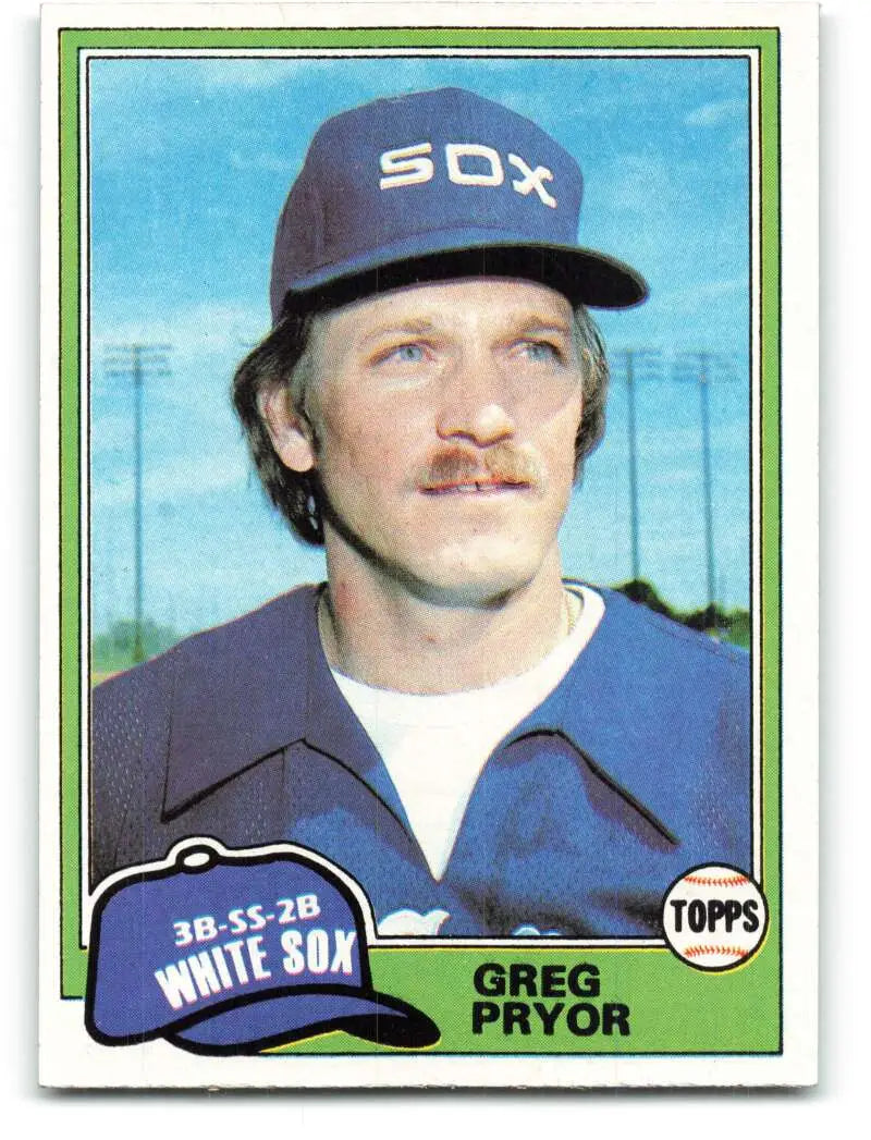 1981 Topps #608 Greg Pryor EX Excellent Chicago White Sox Baseball Card - Baseball Card Single