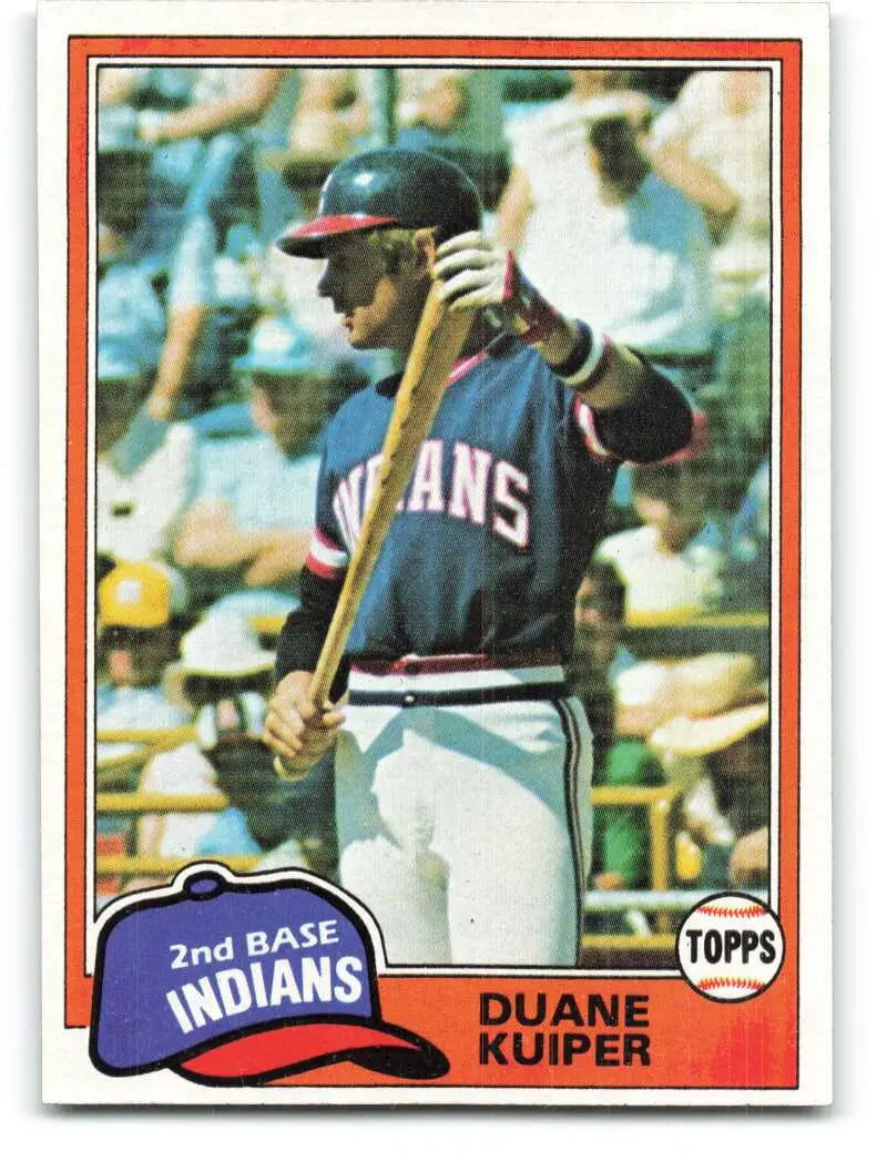 1981 Topps #612 Duane Kuiper EX Excellent Cleveland Indians Baseball Card - Baseball Card Single