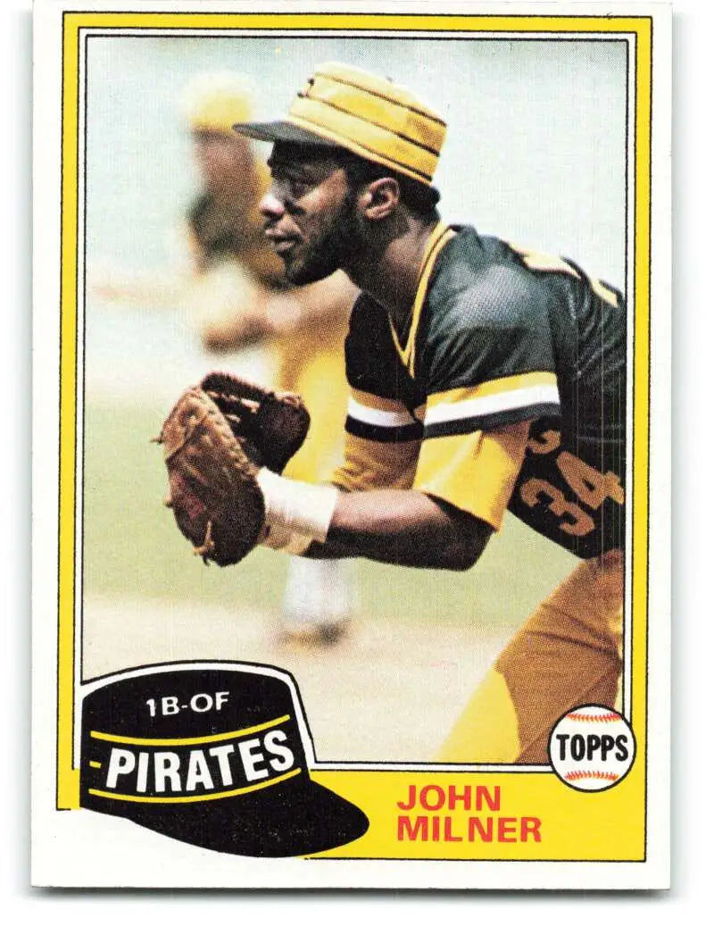 1981 Topps #618 John Milner EX Excellent Pittsburgh Pirates Baseball Card - Baseball Card Single