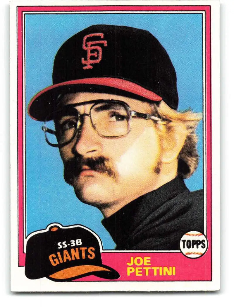 1981 Topps #62 Joe Pettini EX Excellent RC Rookie San Francisco Giants Baseball Card - Baseball Card Single