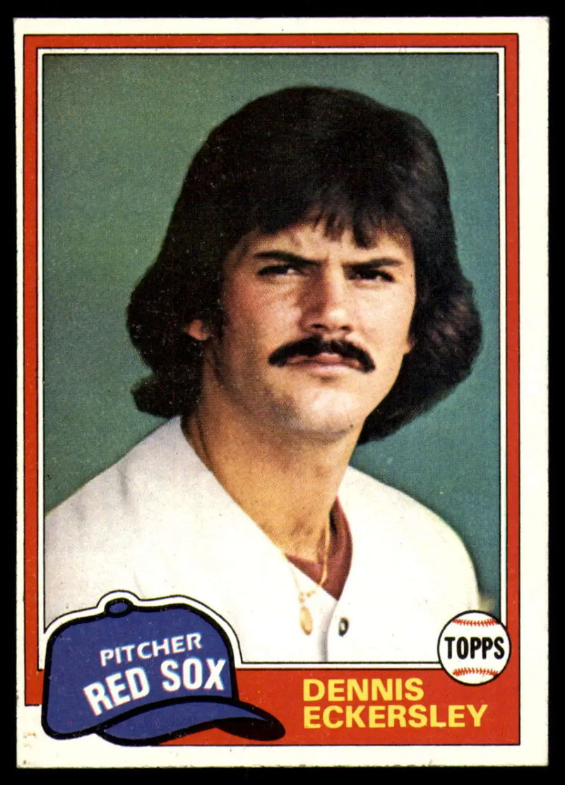 1981 Topps #620 Dennis Eckersley EX Excellent Boston Red Sox Baseball Card - Baseball Card Single