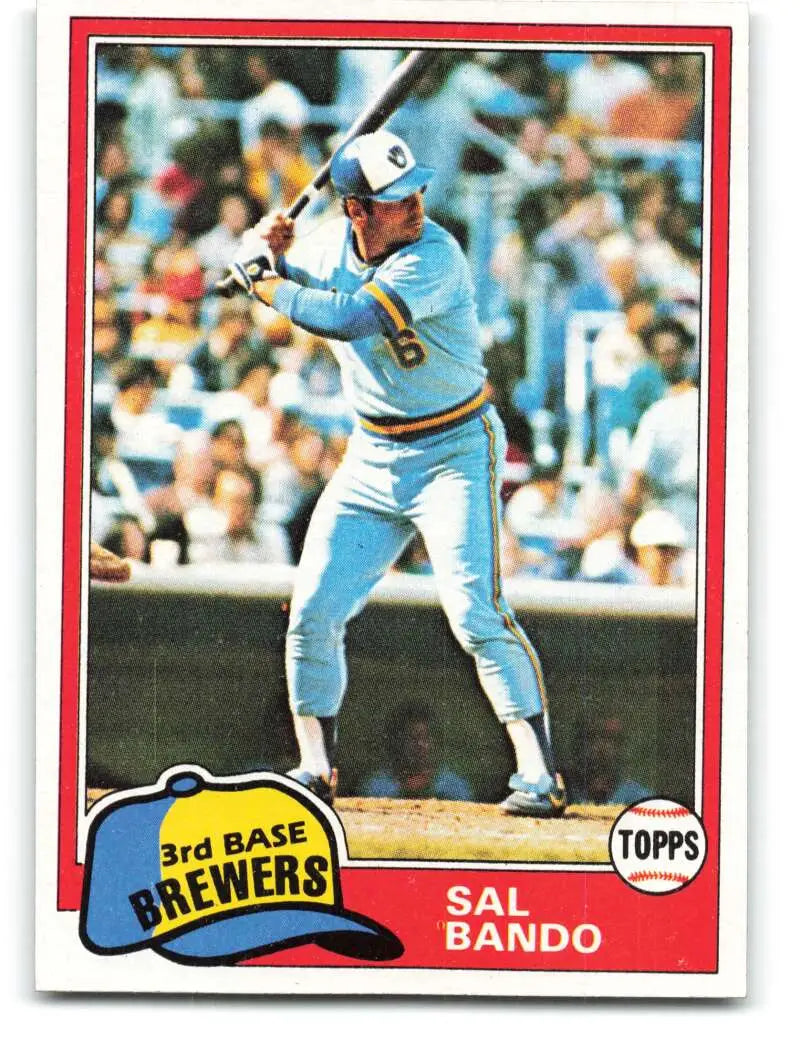 1981 Topps #623 Sal Bando EX Excellent Milwaukee Brewers Baseball Card - Baseball Card Single