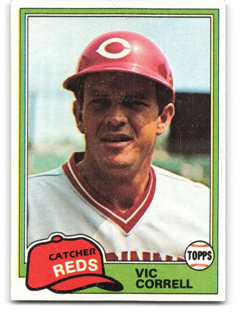 1981 Topps #628 Vic Correll EX Excellent Cincinnati Reds Baseball Card - Baseball Card Single