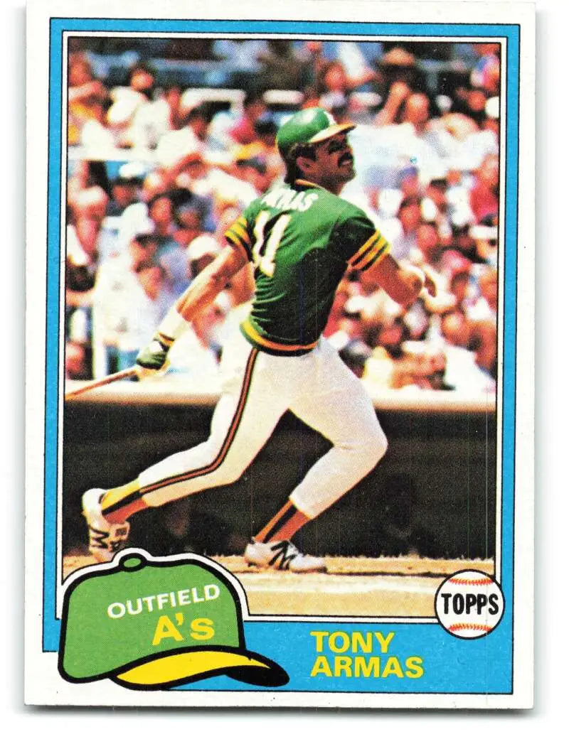 1981 Topps #629 Tony Armas EX Excellent Oakland Athletics Baseball Card - Baseball Card Single