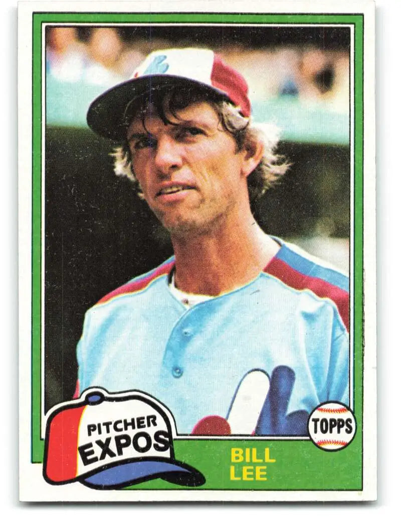 1981 Topps #633 Bill Lee EX Excellent Montreal Expos Baseball Card - Baseball Card Single