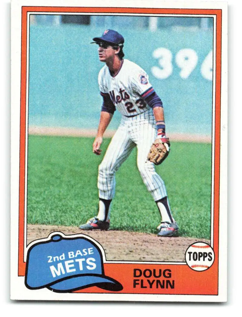 1981 Topps #634 Doug Flynn EX Excellent New York Mets Baseball Card - Baseball Card Single