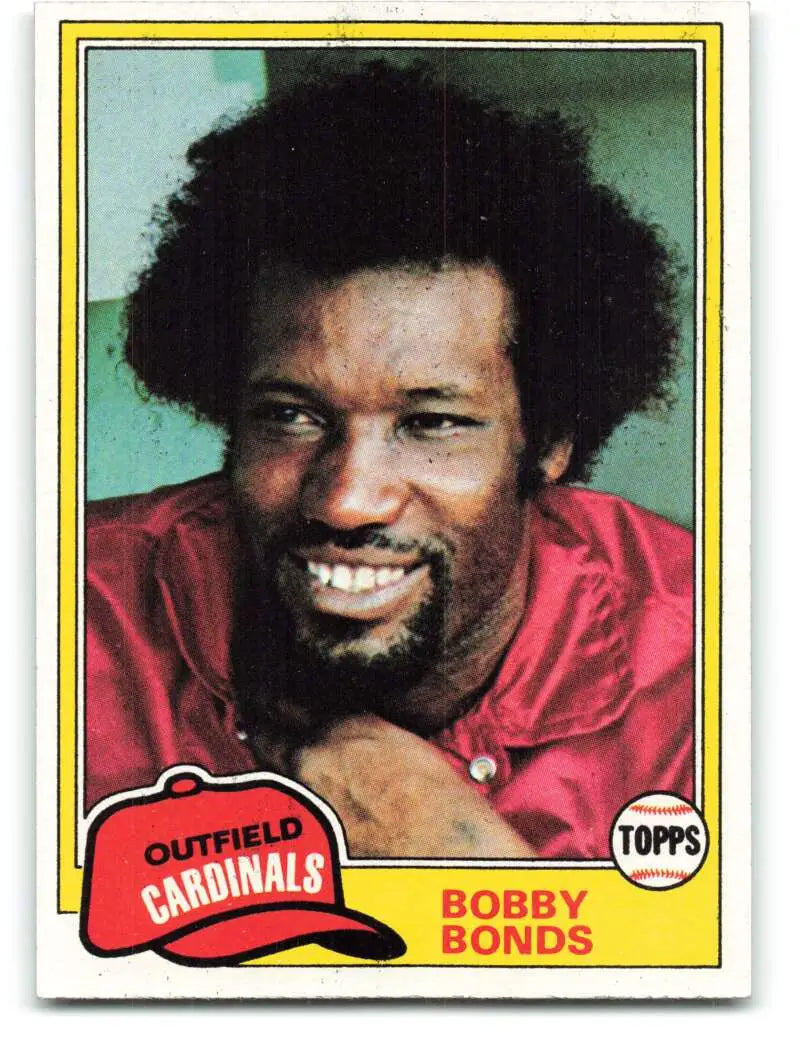1981 Topps #635 Bobby Bonds EX Excellent St. Louis Cardinals Baseball Card - Baseball Card Single