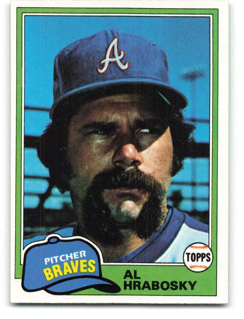 1981 Topps #636 Al Hrabosky EX Excellent Atlanta Braves Baseball Card - Baseball Card Single