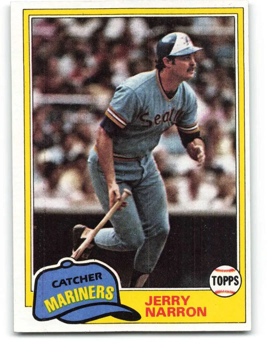 1981 Topps #637 Jerry Narron EX Excellent Seattle Mariners Baseball Card - Baseball Card Single