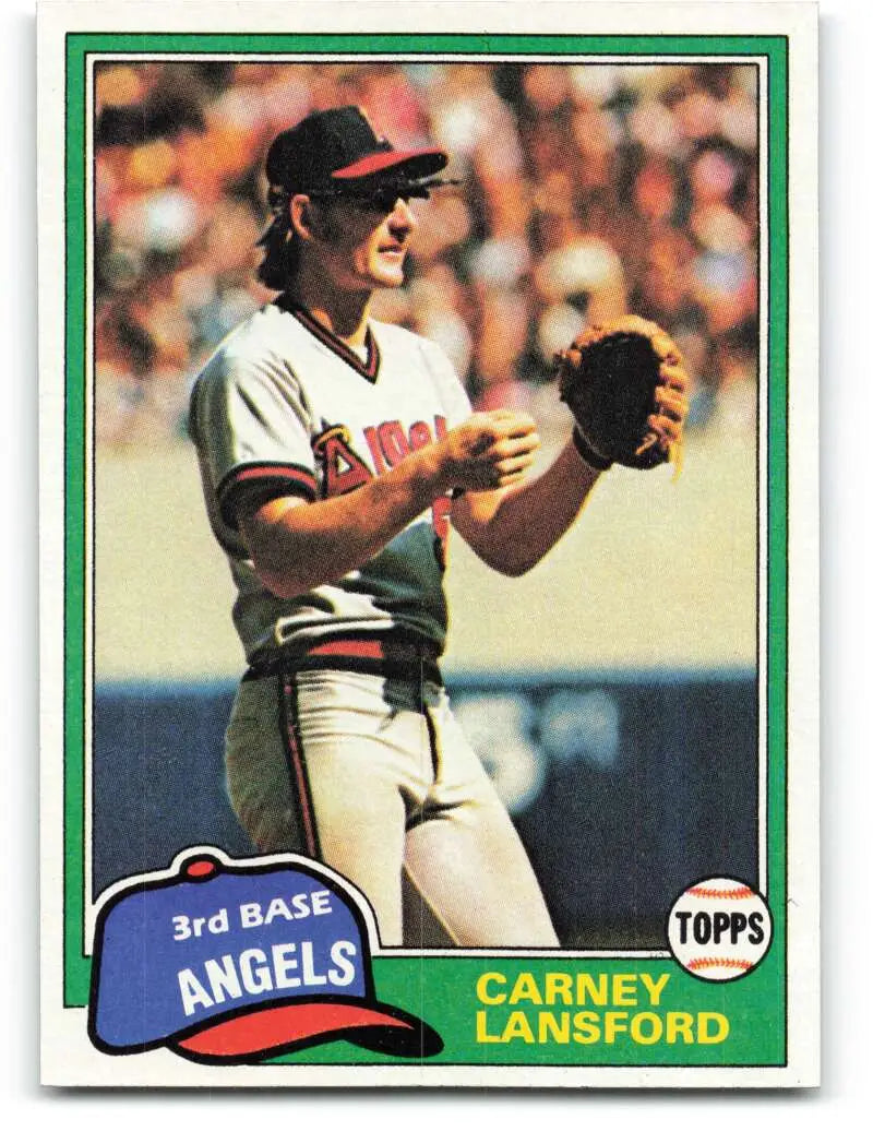 1981 Topps #639 Carney Lansford EX Excellent California Angels Baseball Card - Baseball Card Single