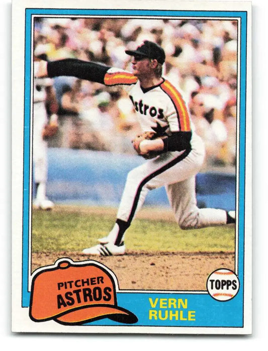 1981 Topps #642 Vern Ruhle EX Excellent Houston Astros Baseball Card - Baseball Card Single