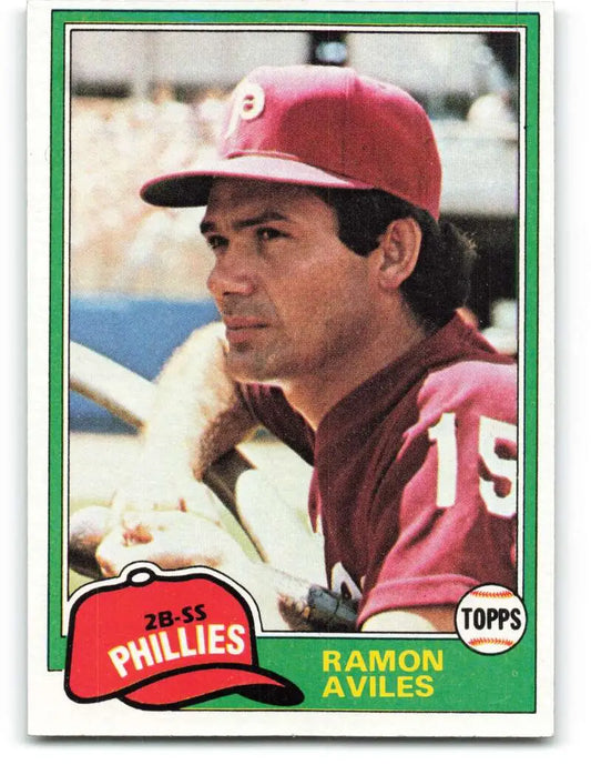 1981 Topps #644 Ramon Aviles EX Excellent Philadelphia Phillies Baseball Card - Baseball Card Single