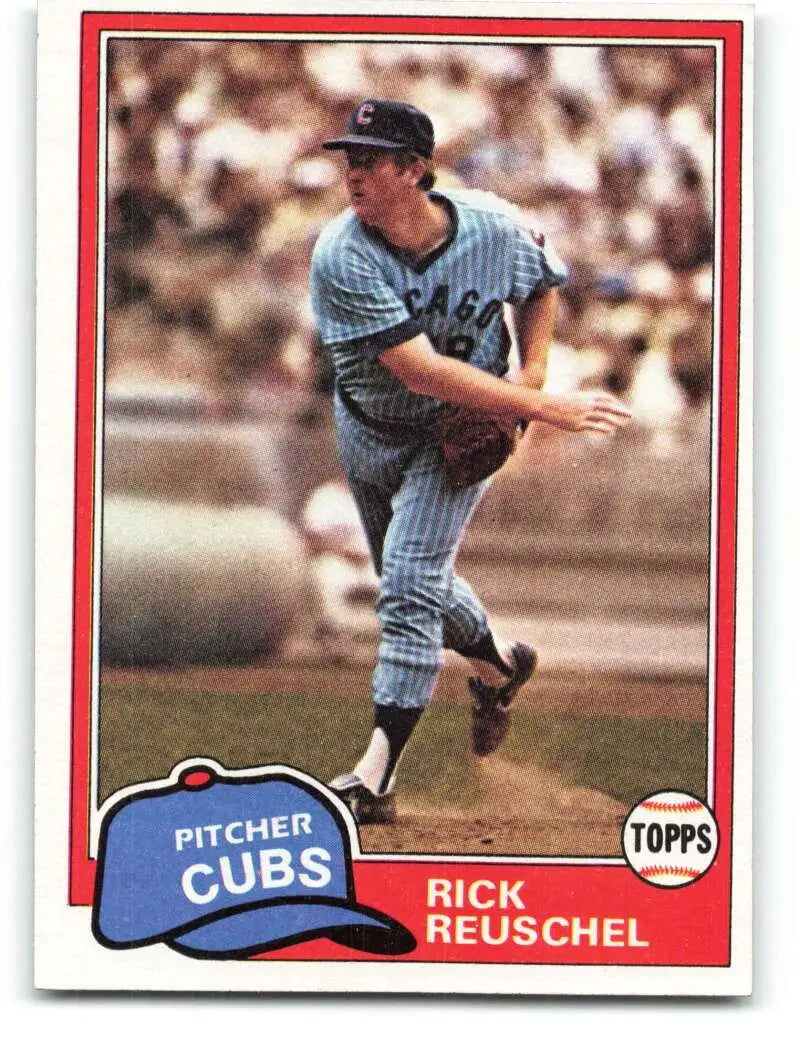 1981 Topps #645 Rick Reuschel EX Excellent Chicago Cubs Baseball Card - Baseball Card Single