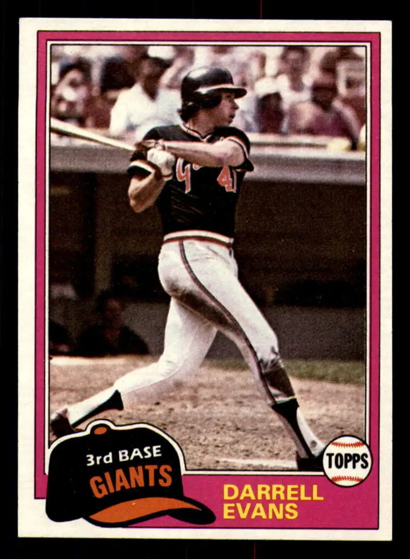 1981 Topps #648 Darrell Evans EX Excellent San Francisco Giants Baseball Card - Baseball Card Single