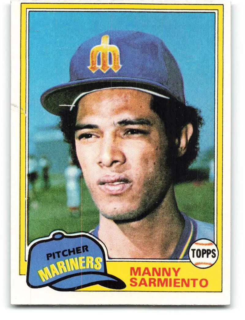 1981 Topps #649 Manny Sarmiento EX Excellent Seattle Mariners Baseball Card - Baseball Card Single