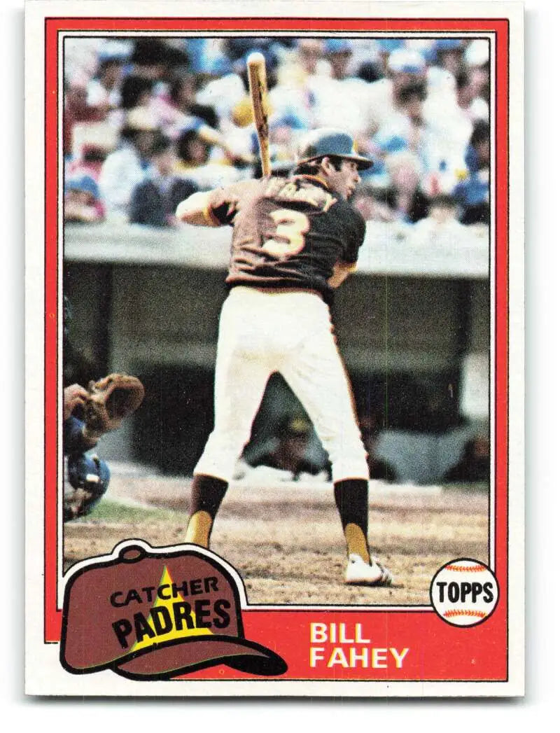 1981 Topps #653 Bill Fahey EX Excellent San Diego Padres Baseball Card - Baseball Card Single