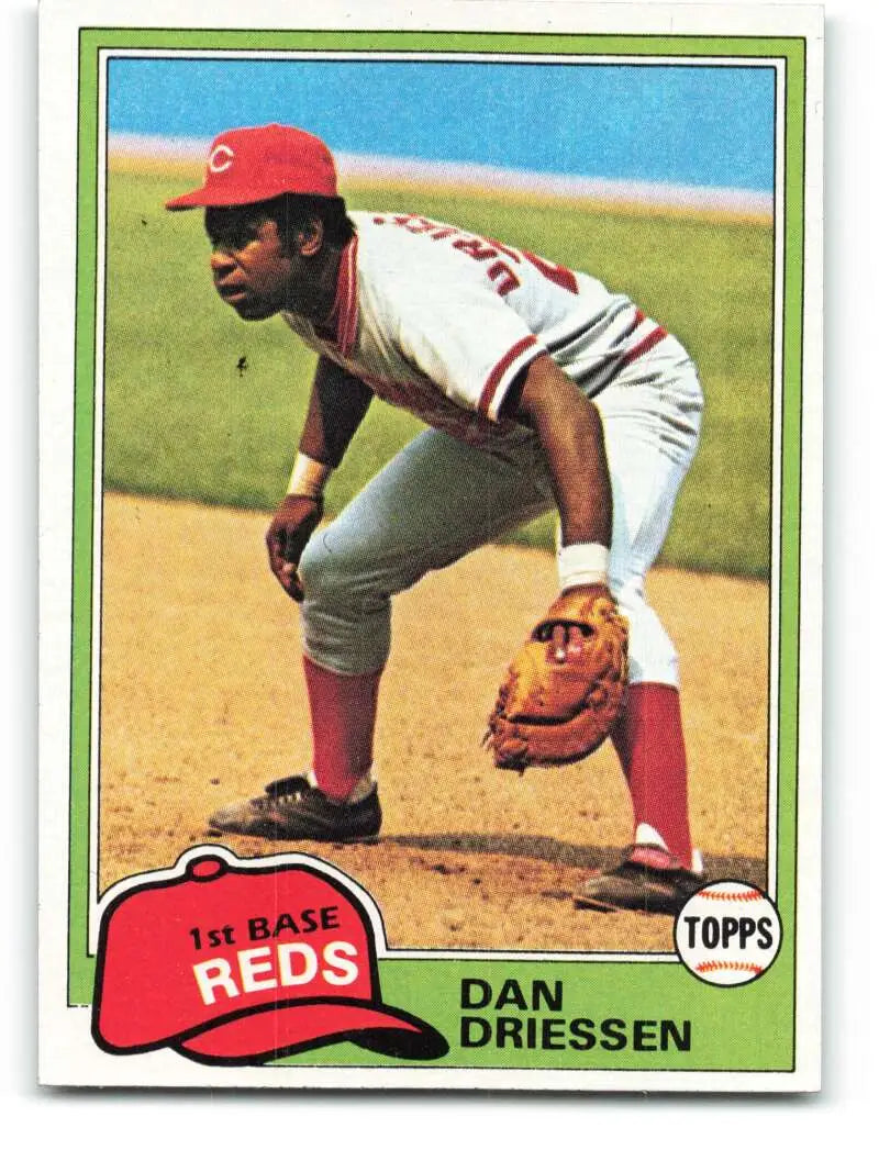 1981 Topps #655 Dan Driessen EX Excellent Cincinnati Reds Baseball Card - Baseball Card Single